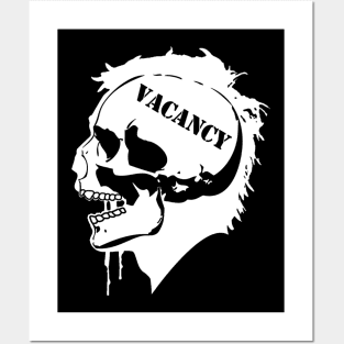 Cranial Vacancy logo white Posters and Art